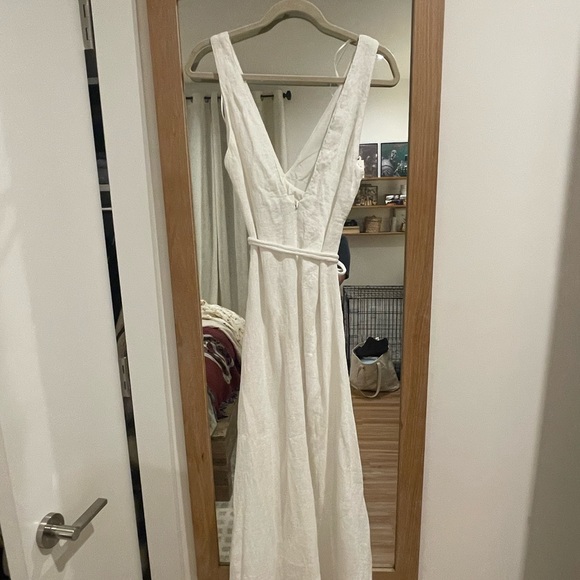 BY NICOLA STARBOARD CROSS WAIST MAXI DRESS IN WHITE - new with tags - Picture 5 of 9